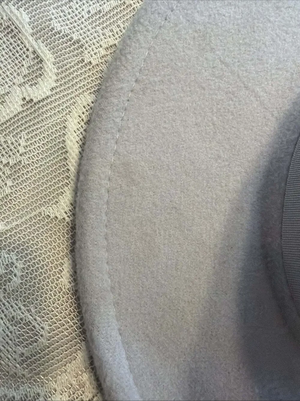 Light Gray Wide Brim Felt, Polyester  Fedora Hat Made In UK SMAL FLAWS IN PICS